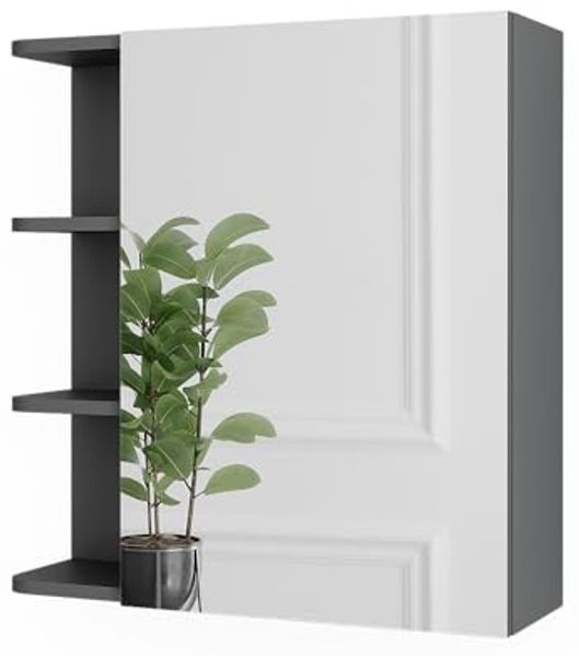 Spiegelschrank Fynn Anthrazit 62 x 64 cm Vicco