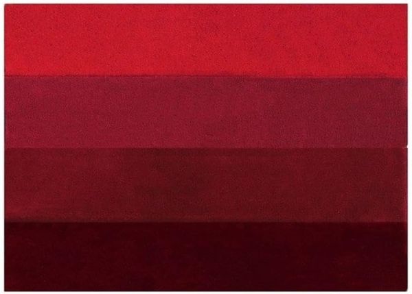 Spirella Badteppich Badematte Badvorleger Duschvorleger Mikrofaser Hochflor flauschig 60x90 cm – Rot