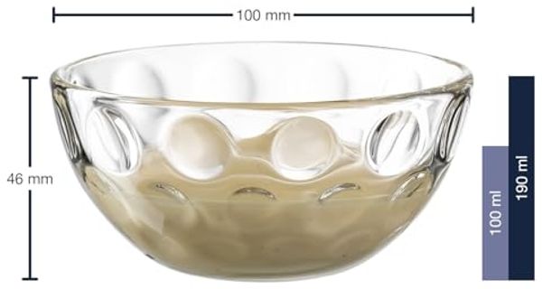 LEONARDO Schale CUCINA OPTIC, 4er-Set, Glas, (Set, 4-tlg), Spülmaschinengeeignet Bild 2