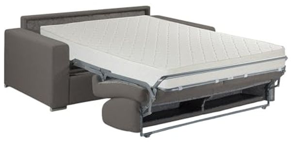 Vente-unique - CALITO Sofa Stoff Grau - B 223 cm94 cm x H 99 cm x L 194 cm Bild 2