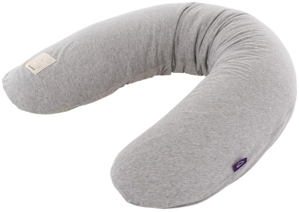 Stillkissen elastisch grau meliert 180 cm