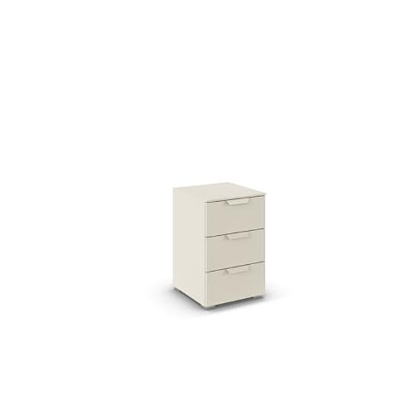 rauch Aditio Box, Nachttisch, 3 Schubladen, mit Softclose-Funktion, Farbe Beige, BxHxT 40x61x42cm
