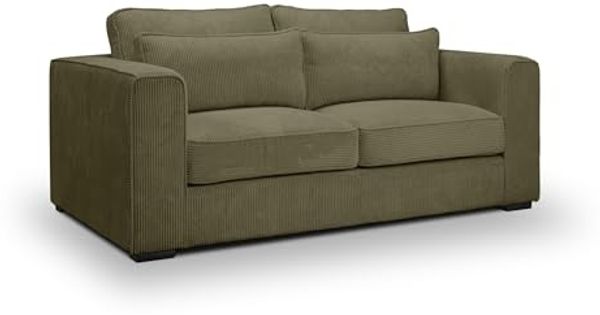 Sofa 2,5 Sitzer B/H/T: 200 x 92 x 112 cm in khaki