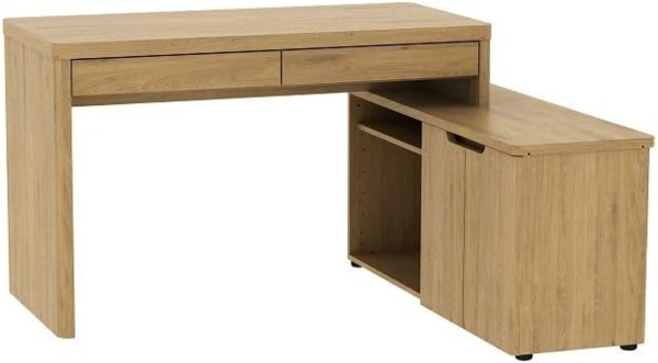 Jahnke Eckschreibtisch LIBRE C 155 E (1-St), wechselseitig montierbar, Breite ca. 140 cm