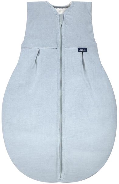 Alvi 4-Season Mull-Schlafsack 4-Jahreszeiten Schlafsack Babyschlafsack Kinderschlafsack ohne Ärmel (90 cm, Sky Way)