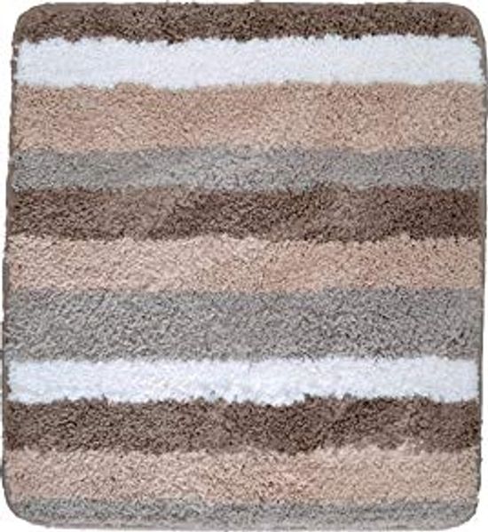 Ridder Badematte Carl beige, Höhe 55 mm, 100% Polyester-Microfaser