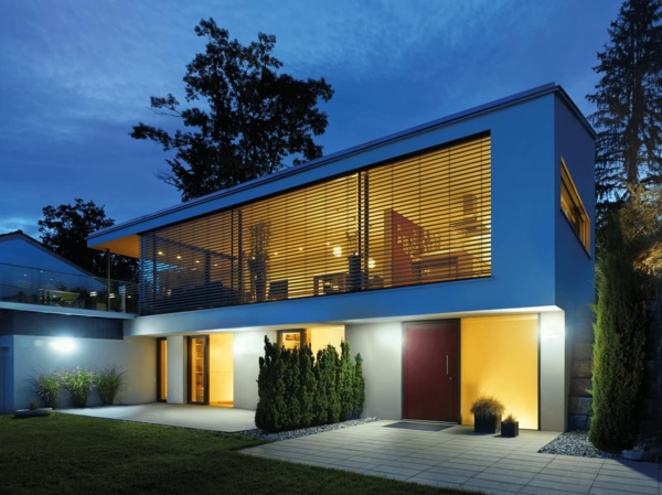 STEINEL Leuchten No. 012083 Aussenstrahler XLED Home Curved S weiss Bild 6