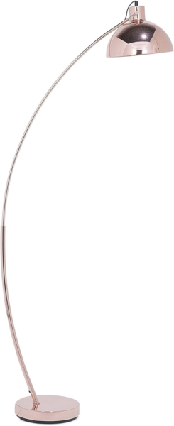 'Dintel' Stehlampe Kupfer Metall 155 cm verstellbarer Schirm Kabel mit Schalter Bogenlampe Industrie Design