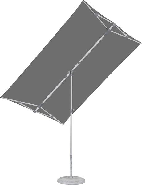 Suncomfort by Glatz Sonnenschirm Flex Roof, stone grey, 210x150 cm rechteckig, Gestell Aluminium, Bespannung Polyester, 5.3 kg