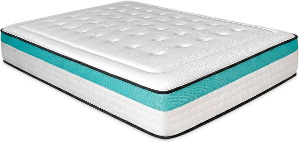 Dreaming Online Viskoelastische Matratze Bio MAX Premium mit Viscogel, fest und bequem, Dicke 24 cm, milbenhemmend, antibakteriell und hypoallergen, Memory Foam, Weiß, 90x180