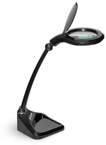 Maul LED-Lupenleuchte Mauliris dimmbar 40 LED tageslichtweiß schwarz