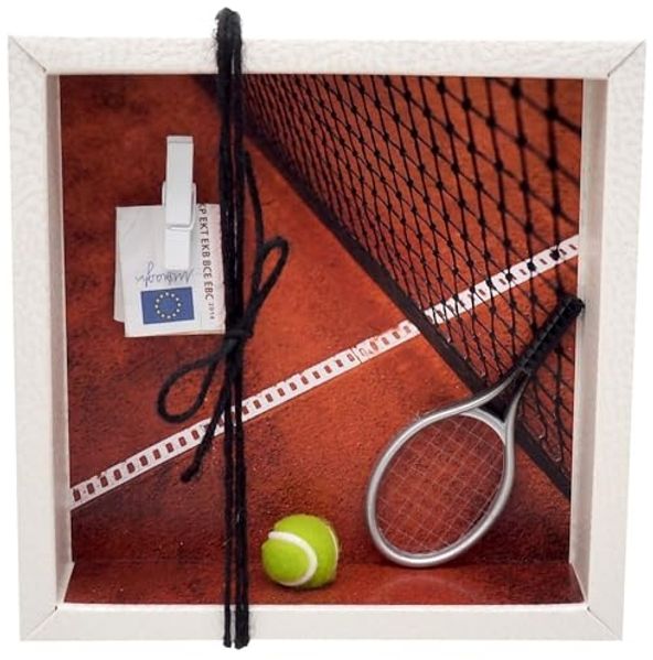 ZauberDeko Geschenkbox Geldgeschenk Verpackung Tennis Tennisausrüstung Gutschein Geburtstag