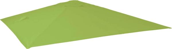 Ersatz-Bezug für Luxus-Ampelschirm HWC-A96, Sonnenschirmbezug Ersatzbezug, 3x3m (Ø4,24m) Polyester 2,7kg ~ hellgrün