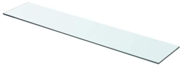 vidaXL Regalboden Glas Transparent 70x15 cm 243828