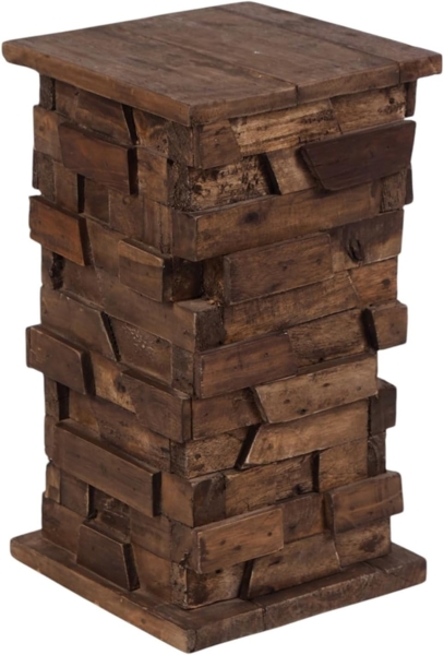 Blumenhocker Dome Mahagoni Massivholz naturfarben