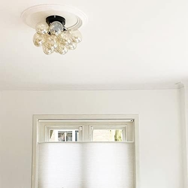 Qazqa Deckenleuchte Uvas, ohne Leuchtmittel, G9, Gold/Messing, Design, Glas, 3-flammig