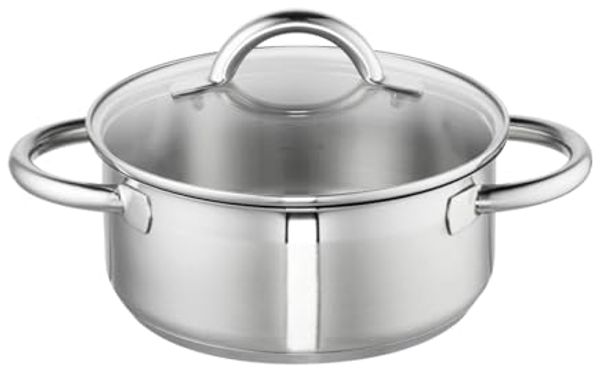 Schulte Ufer Loop Bratentopf silber 20 cm