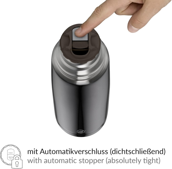 Alfi Isolierflasche Perfect Automatic Grey 0,75 L Bild 3