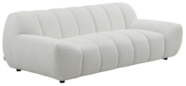 Vente-unique - SORIELI Sofa Stoff Weiß - B 108 cm x H 72 cm x L 220 cm