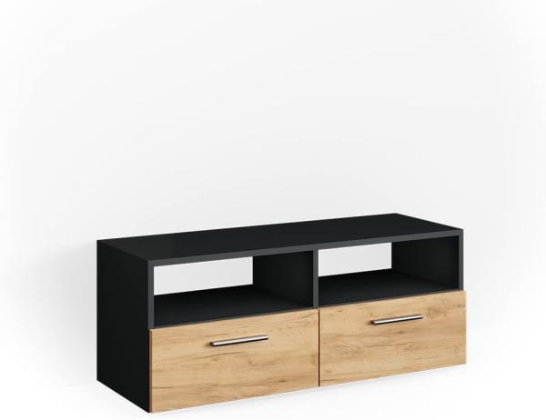 Vicco Lowboard Fernsehschrank Sideboard Diego TV-Fernsehtisch ANT/Goldkraft