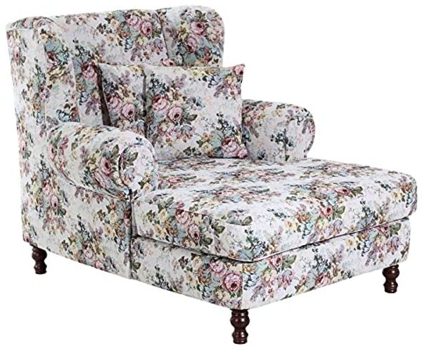 XXL Sessel Karley Bezug Flachgewebe Buche nussbaum dunkel / rosé 22157
