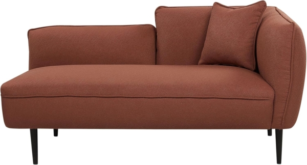 Chaiselongue Bouclé dunkelrot rechtsseitig CHEVANNES