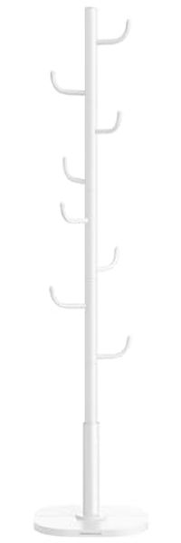 SONGMICS HOME Garderobe in Kaktus-Form, Kleiderständer, freistehende Garderobe, 8 Haken mit nach oben gebogenen Enden, 175,3 cm hoch, für Kleidung, Hüte, Taschen, wolkenweiß