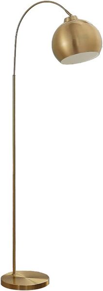 Lindby Stehlampe Moisia, Metall, Gold / Messing IP20, 1 x 15 W LED