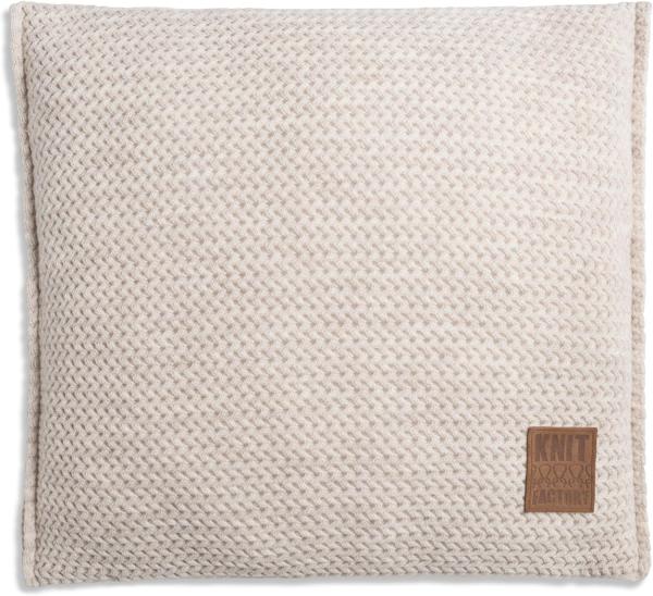 Knit Factory Maxx Kissen 50x50 cm Glatt Beige