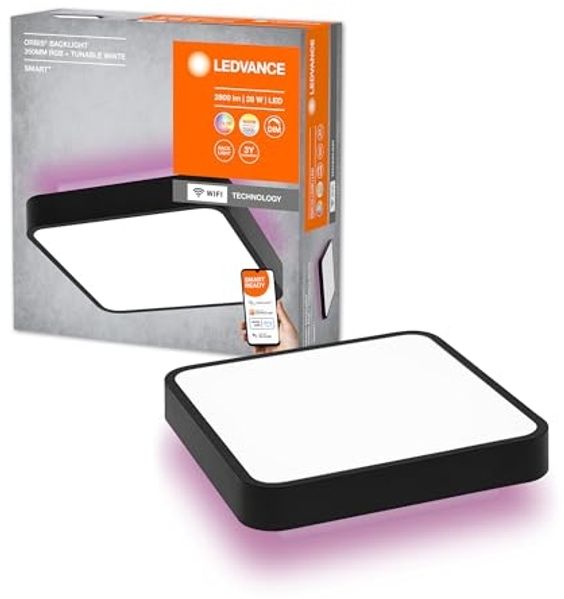 LEDVANCE SMART+ Orbis Backlite firkantet 35cm 1500lm 25W RG