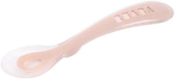 Beaba Silikonlöffel Zweite Mahlzeit Pink Rosa