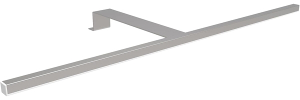 kalb Aufbauleuchte LED Schrankbeleuchtung Schwebetür Aufbauleuchte silbergrau 600mm, 3er Set neutralweiß, neutralweiß