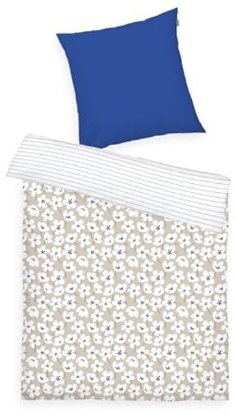 TOM TAILOR HOME Bettwäsche FRESH FLOWERS 135x200cm, 155x220cm oder 200x220cm, Renforcé, 2 teilig, new bedroom, mit farbigem Markenreißverschluss