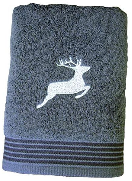 framsohn frottier Handtuch Frottierserie Hirsch Gästetuch Handtuch Duschtuch, (1-St), Mit Stick