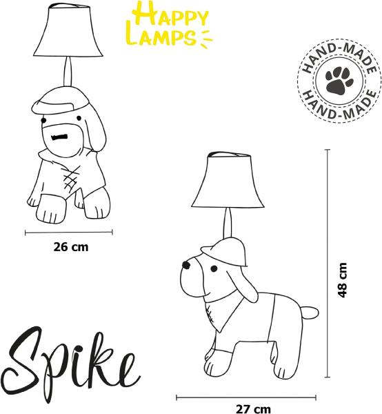 Happy Lamps Stehlampe LED Tischleuchte Dekoleuchte Spike der Jagdhund Bild 5