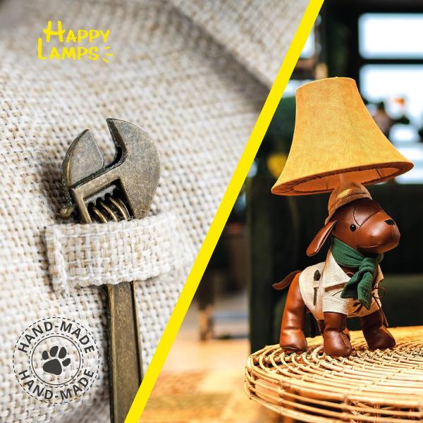 Happy Lamps Stehlampe LED Tischleuchte Dekoleuchte Spike der Jagdhund Bild 3