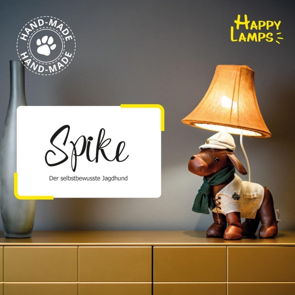 Happy Lamps Stehlampe LED Tischleuchte Dekoleuchte Spike der Jagdhund Bild 2