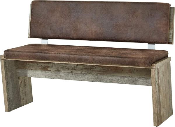 Essbank >Britta< in Driftwood Nachbildung - 126x86x55cm (BxHxT)