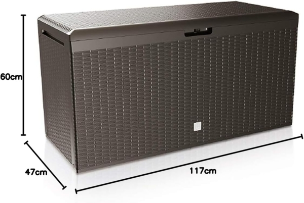 Casaria 'Rato Plus' Gartentruhe | 100 kg | Smart Click System, Kunststoff braun Bild 7