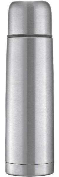 reer 'PURE' Isolier-Flasche mit integriertem Becher, Edelstahl Silber, 450ml