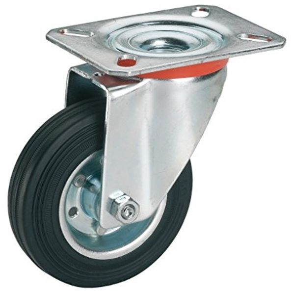 Lenkrolle mit Platte 200 x 50 mm, Tragkr. 210 kg