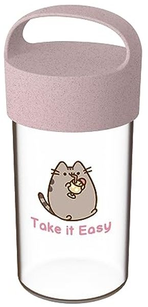 Koziol Trinkflasche Buddy Drink Pusheen Take It Easy, Kunststoff, Organic Pink, 500 ml, 8026711