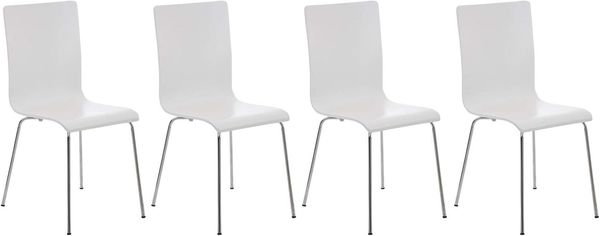 Besucherstuhl Pepe 4 Stühle Weiß Bild 4