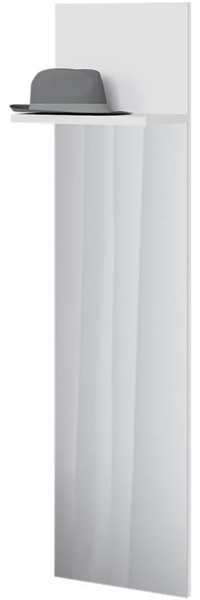 Wandgarderobe Siri Weiß 36 x 135 cm mit Spiegel Vicco Bild 7