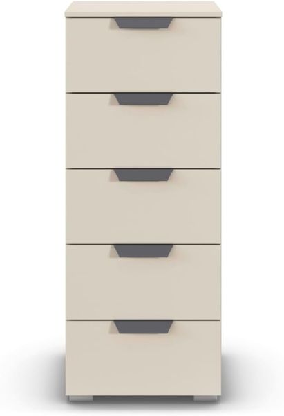 rauch Aditio Box, Kommode, 5 Schubladen, mit Softclose-Funktion, Farbe Beige, BxHxT 40x100x42cm Bild 5
