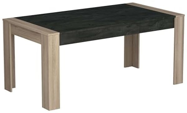 Générique Sheffield Table Haute 90x170 - Décor Chene brossé - L 170 x P 90 x H 77,10 cm