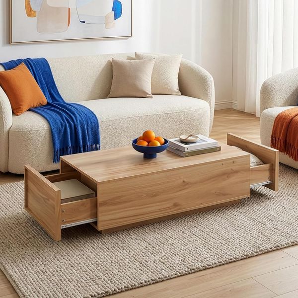Couchtisch Turur 104x50x40 cm Eicheoptik [en. casa]