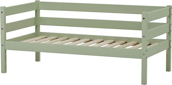 Hoppekids 'Ida-Marie' Einzelbett, pale green, Kiefer massiv, inkl. Rolllattenrost, 70x160 cm, nachhaltig