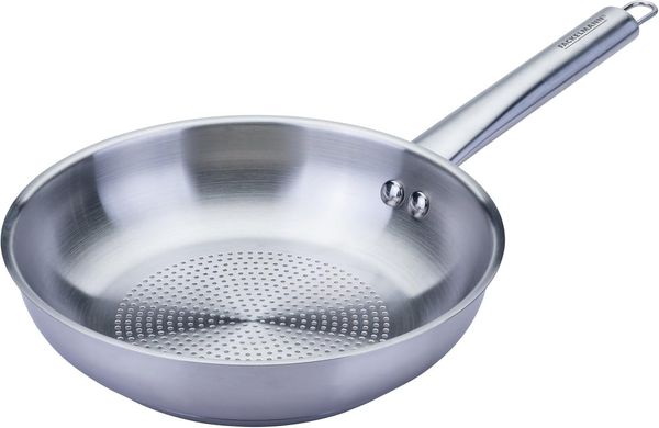 FACKELMANN Bratpfanne Edelstahl, Universalpfanne, Hochtemperaturpfanne