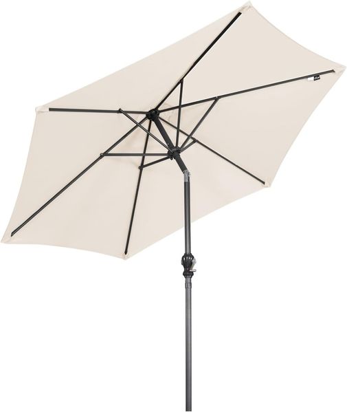 Angel Living Sonnenschirm Gartenschirme aus Polyester Ø 250 cm, Rund, UV-Schutz 50+, PA-Beschichtung,Leicht verstaubar,Abnehmbares Handwaschbares Verdeck